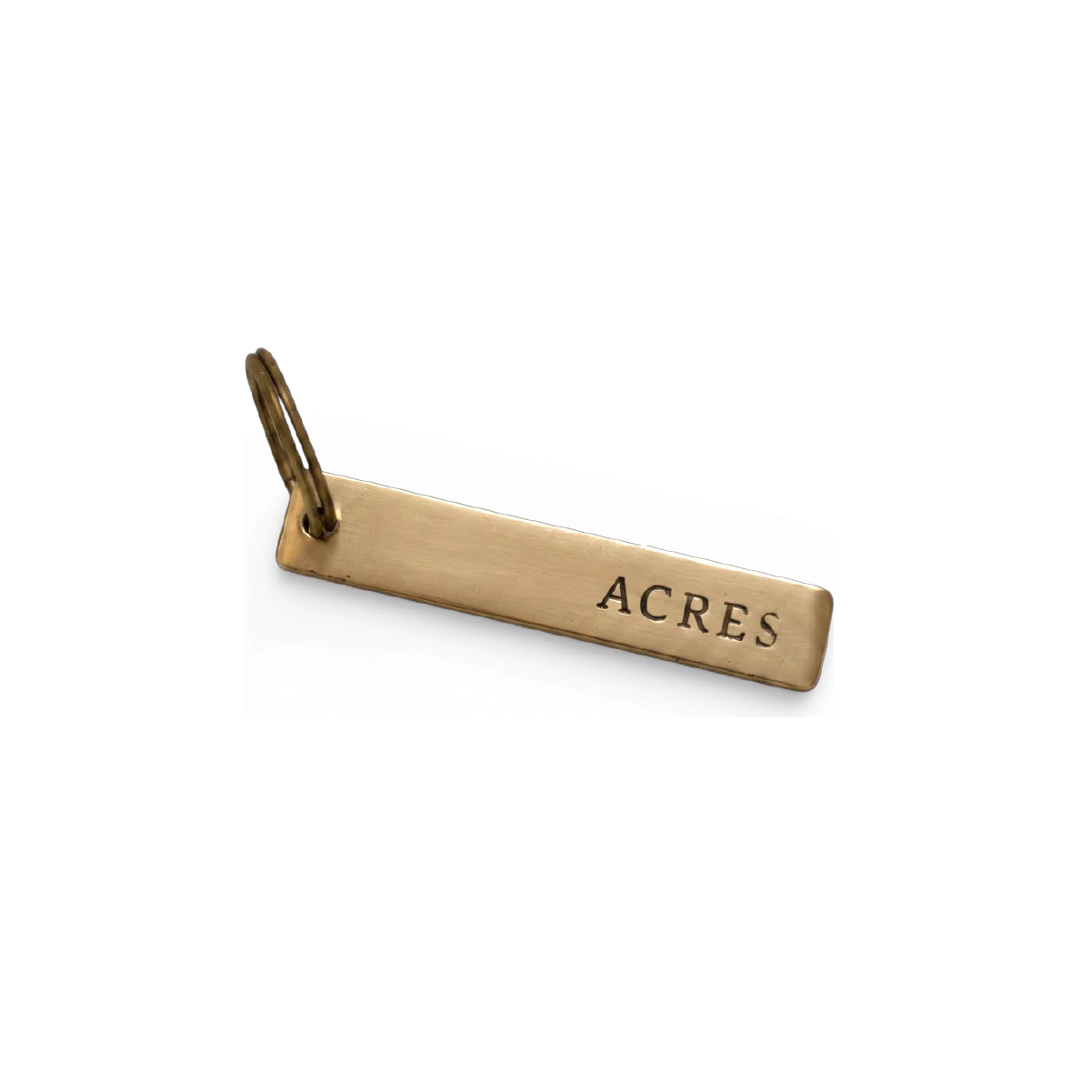 Acres Brass Keychain