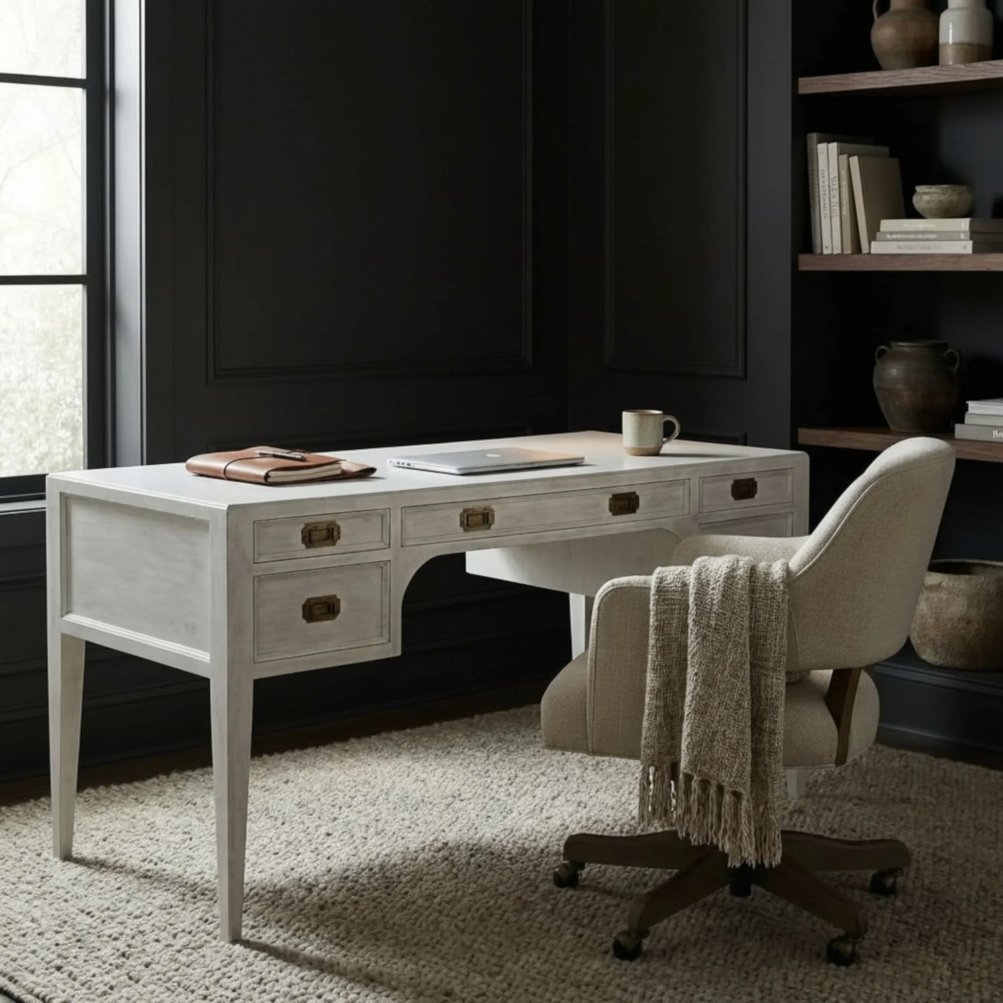 Africa Desk - White Wash - Image 9
