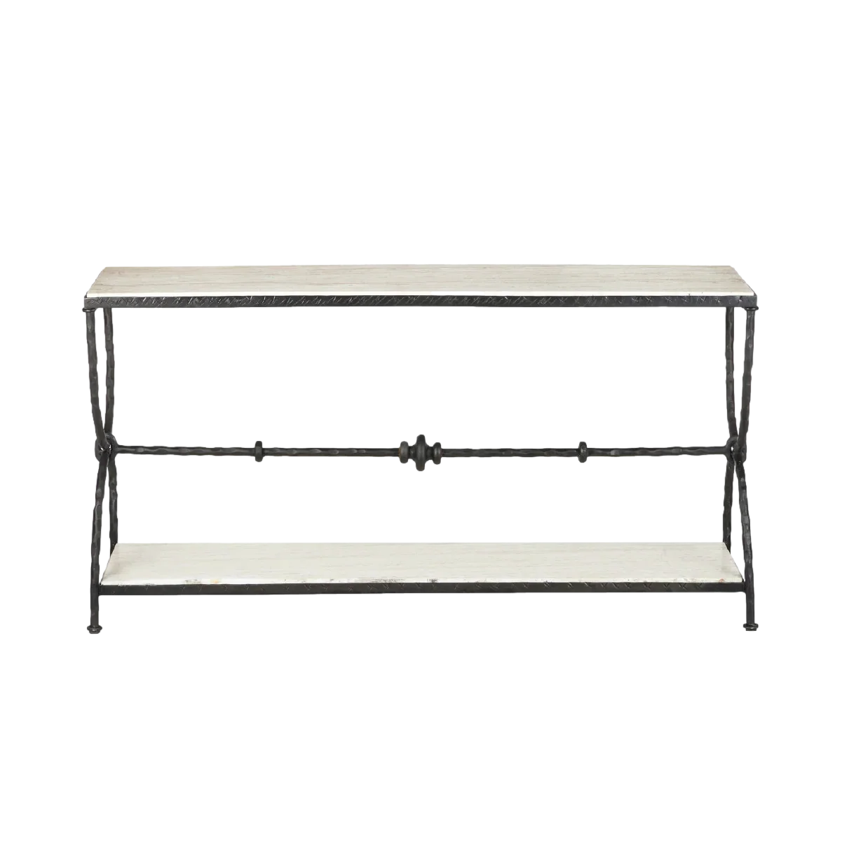 Agora White Travertine Console Table - Image 3