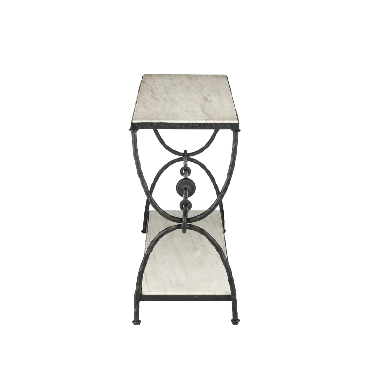 Agora White Travertine Console Table - Image 4