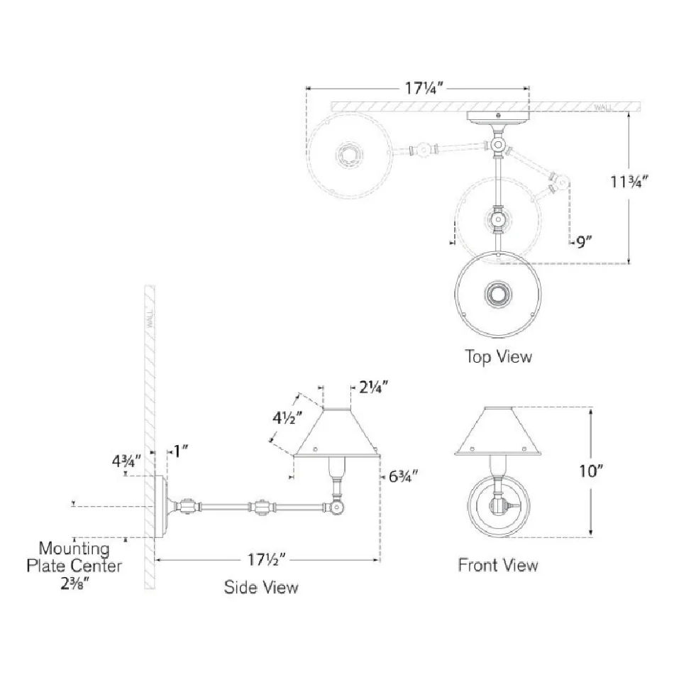 Anette Swing Arm Sconce - Image 3