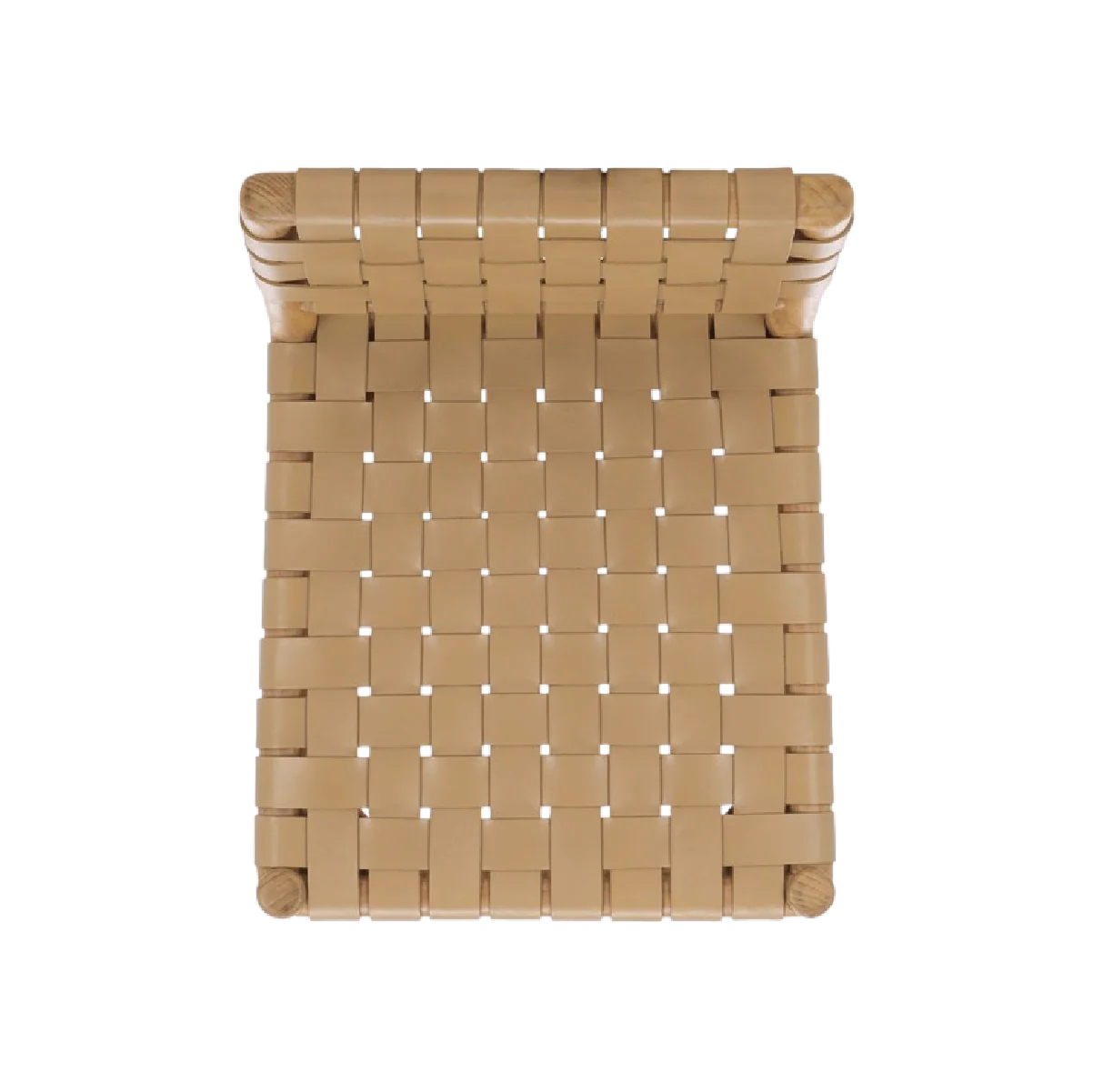 Archie Woven Leather Counter Stool - Light Tan - Image 5
