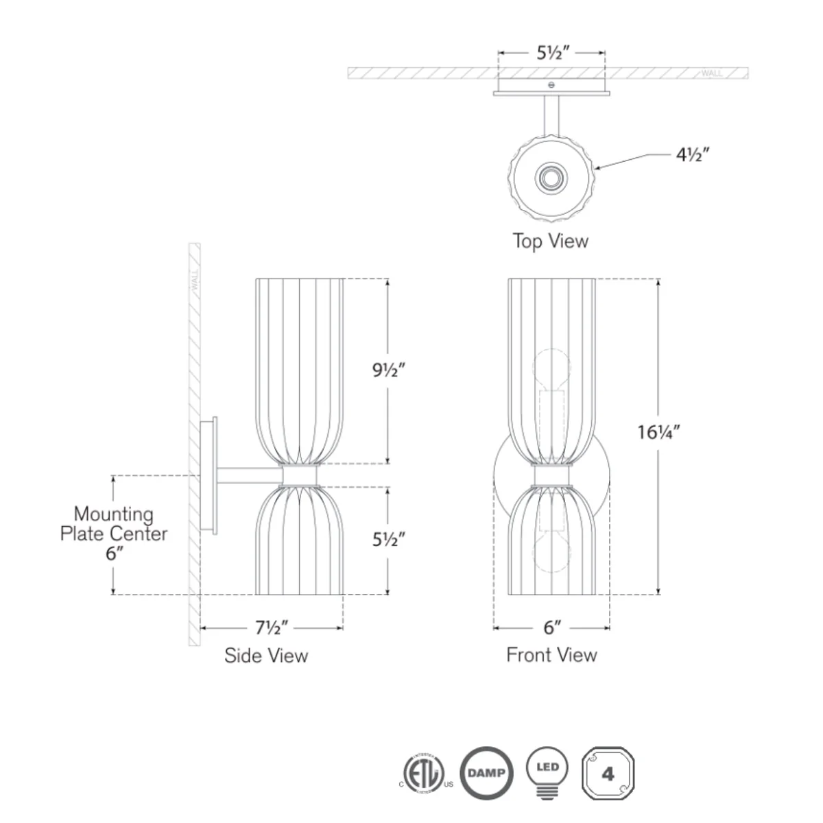 Asalea Double Bath Sconce - Image 5