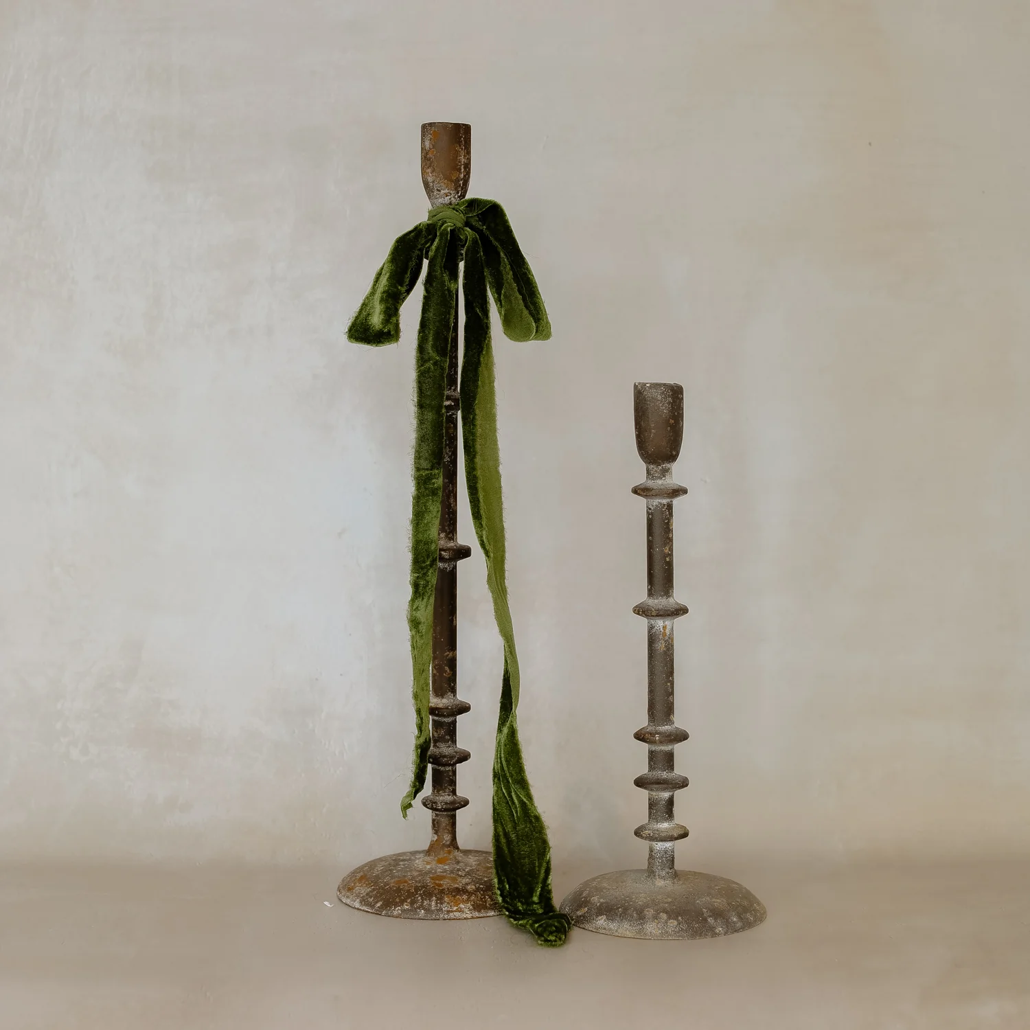 Augustus Iron Candle Holder - Short - Image 3