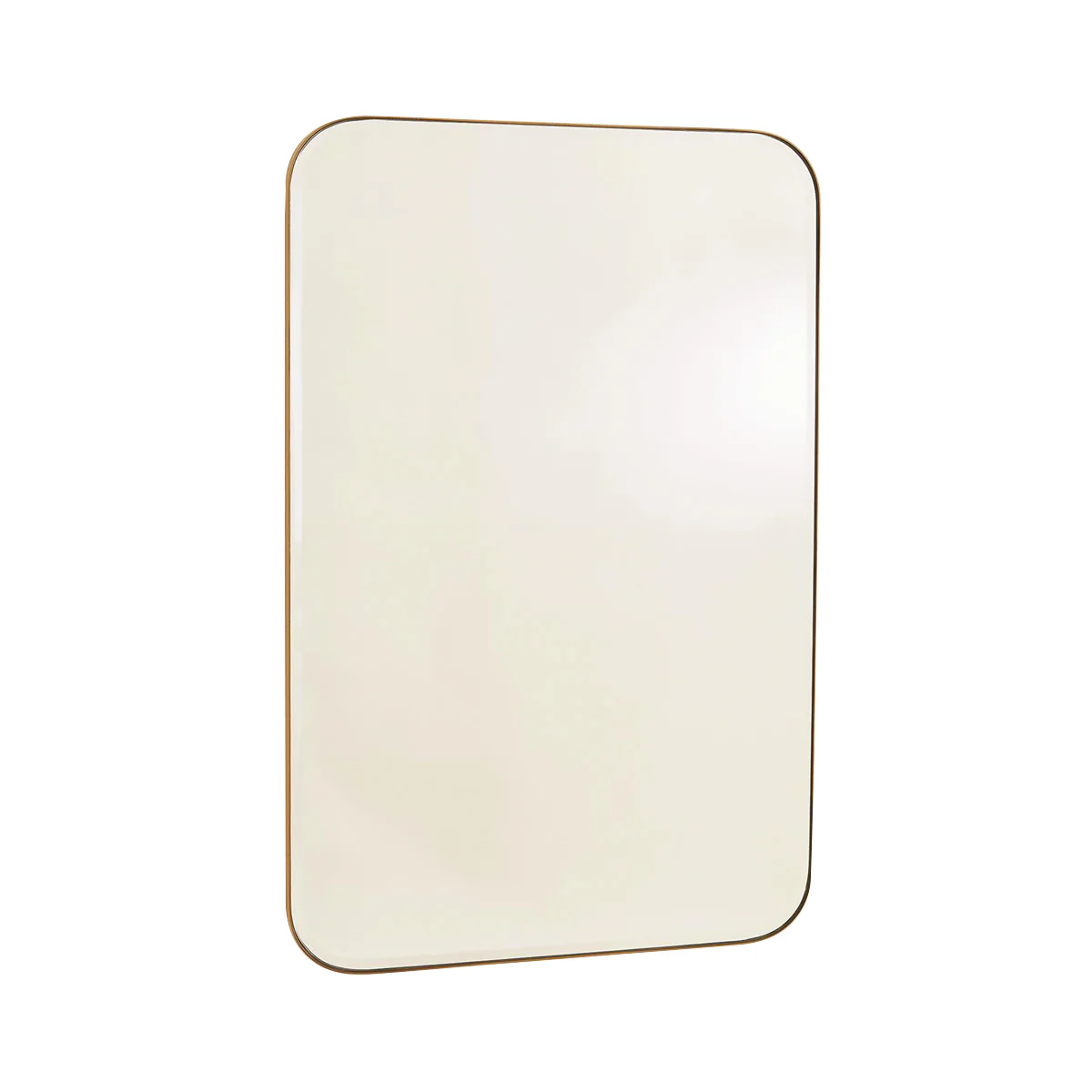 Banded Brass Mirror