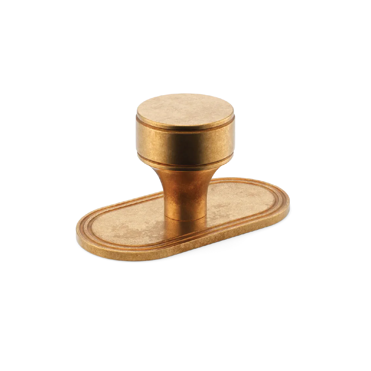 Barwick Plain Cabinet Knob with Backplate - Image 3