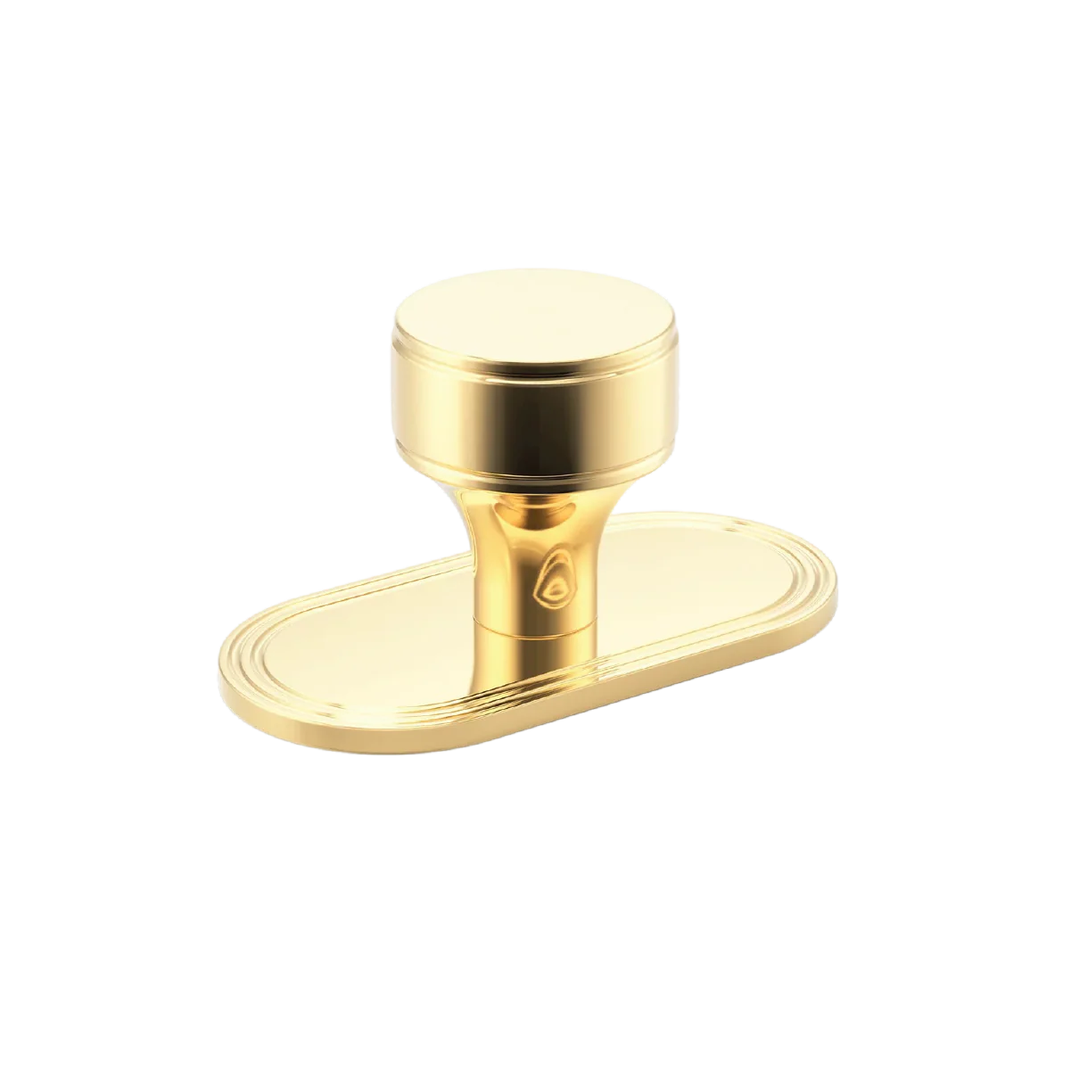 Barwick Plain Cabinet Knob with Backplate - Image 4