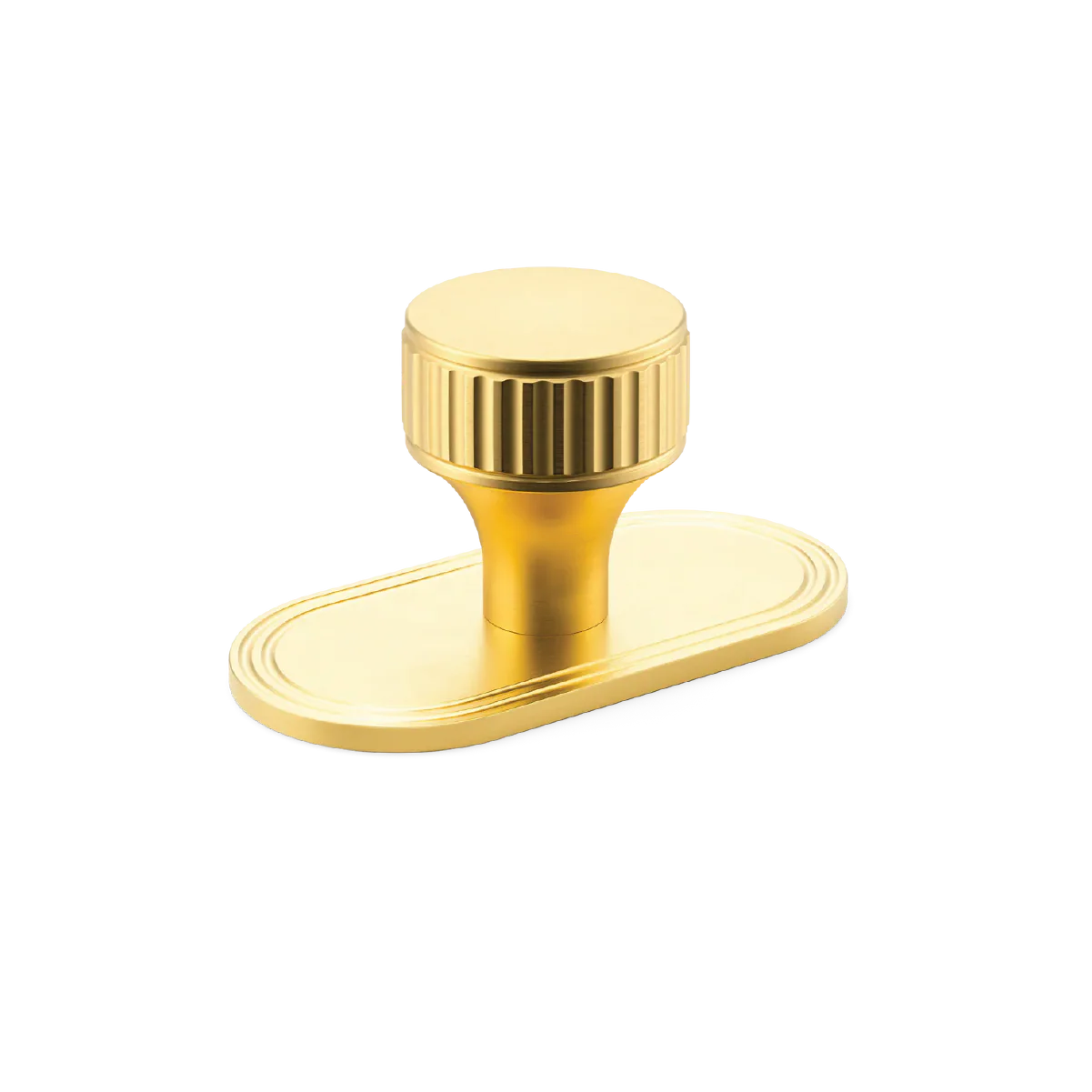 Barwick Ridged Cabinet Knob with Backplate - Image 5