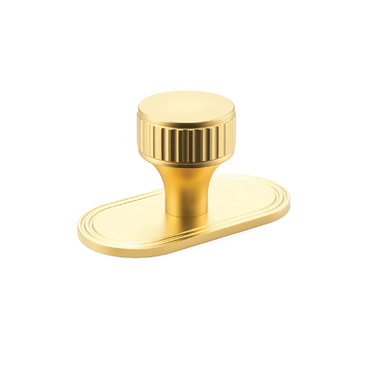 Barwick Ridged Cabinet Knob with Backplate - Image 6