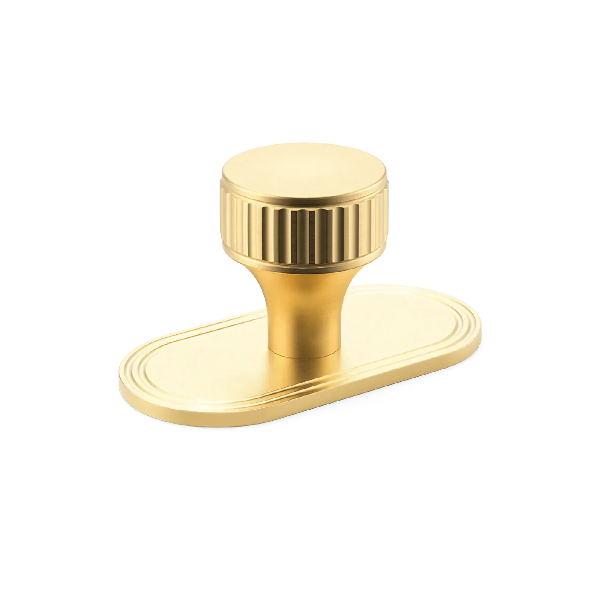 Barwick Ridged Cabinet Knob with Backplate - Image 7