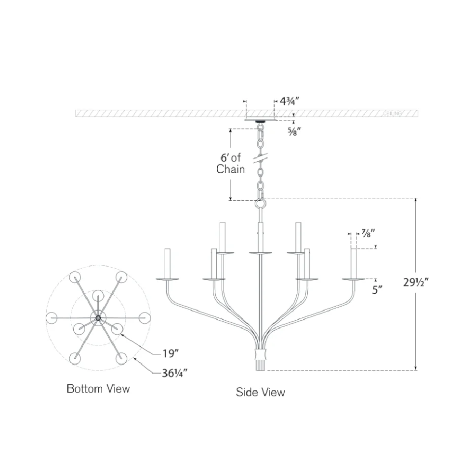 Belfair Tiered Chandelier - Image 8