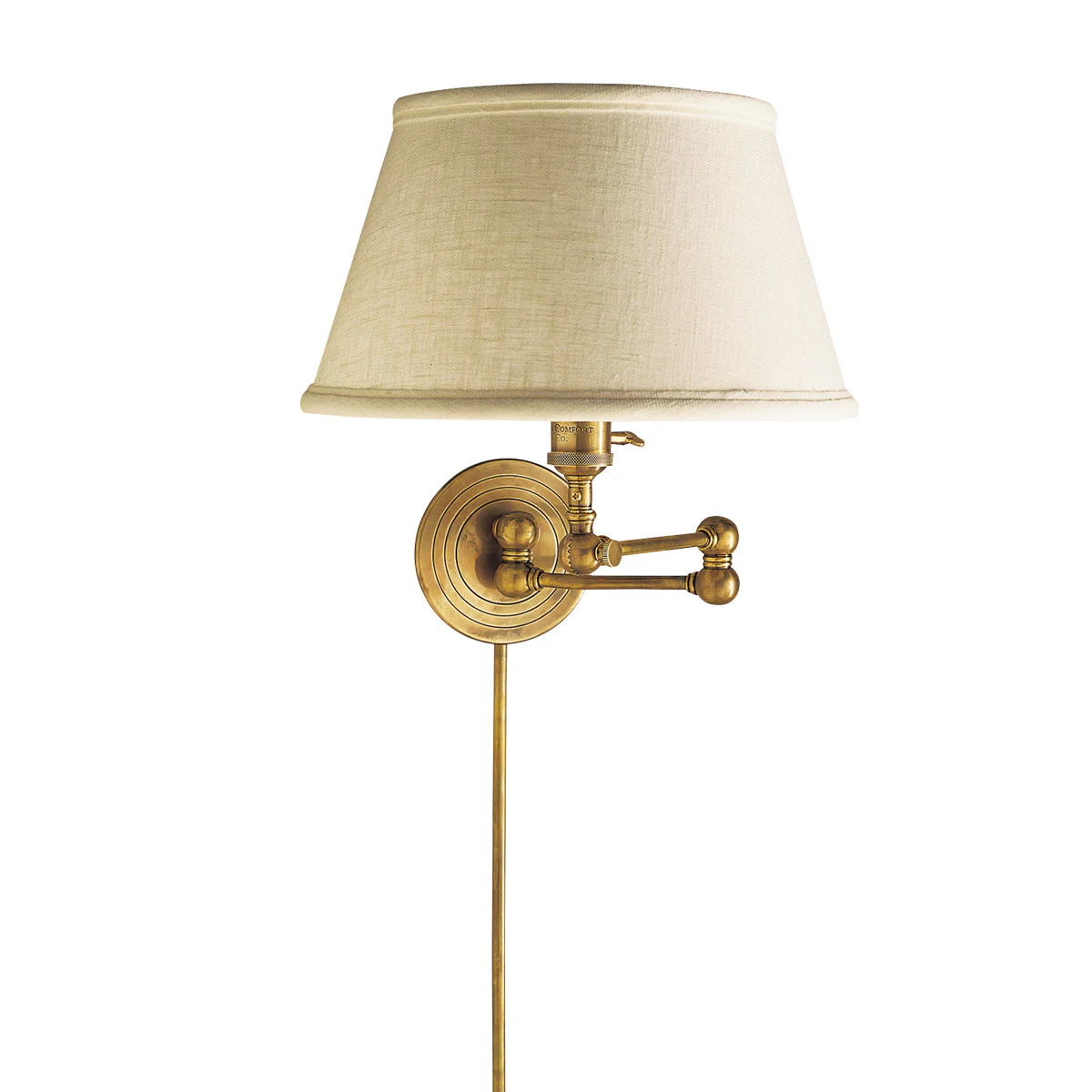 Boston Swing Arm with Linen Shade
