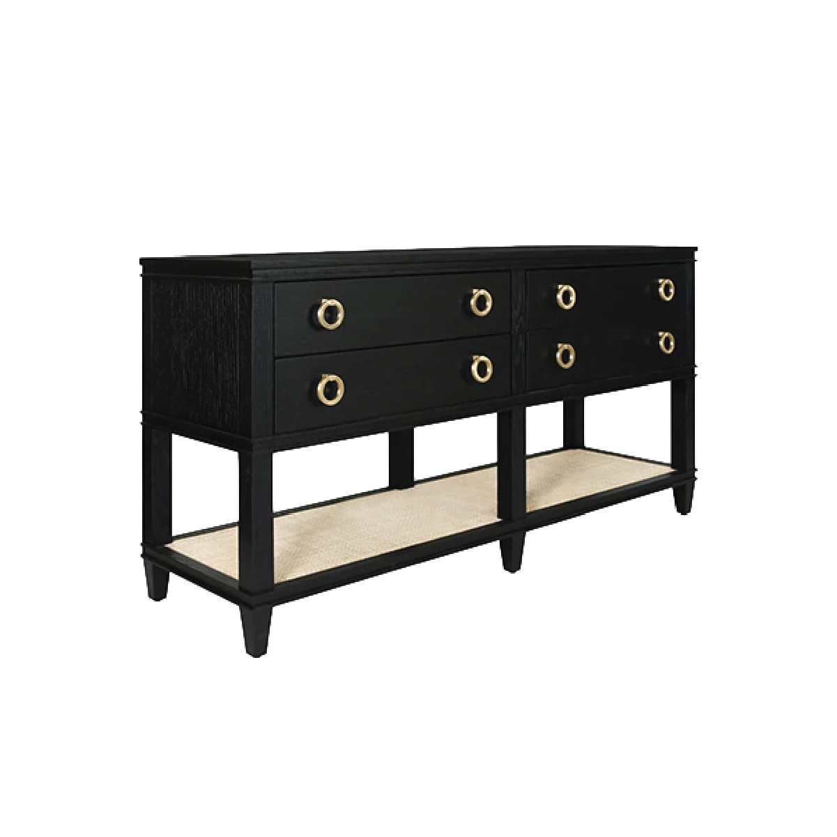 Brady Console - Black Oak - Image 4