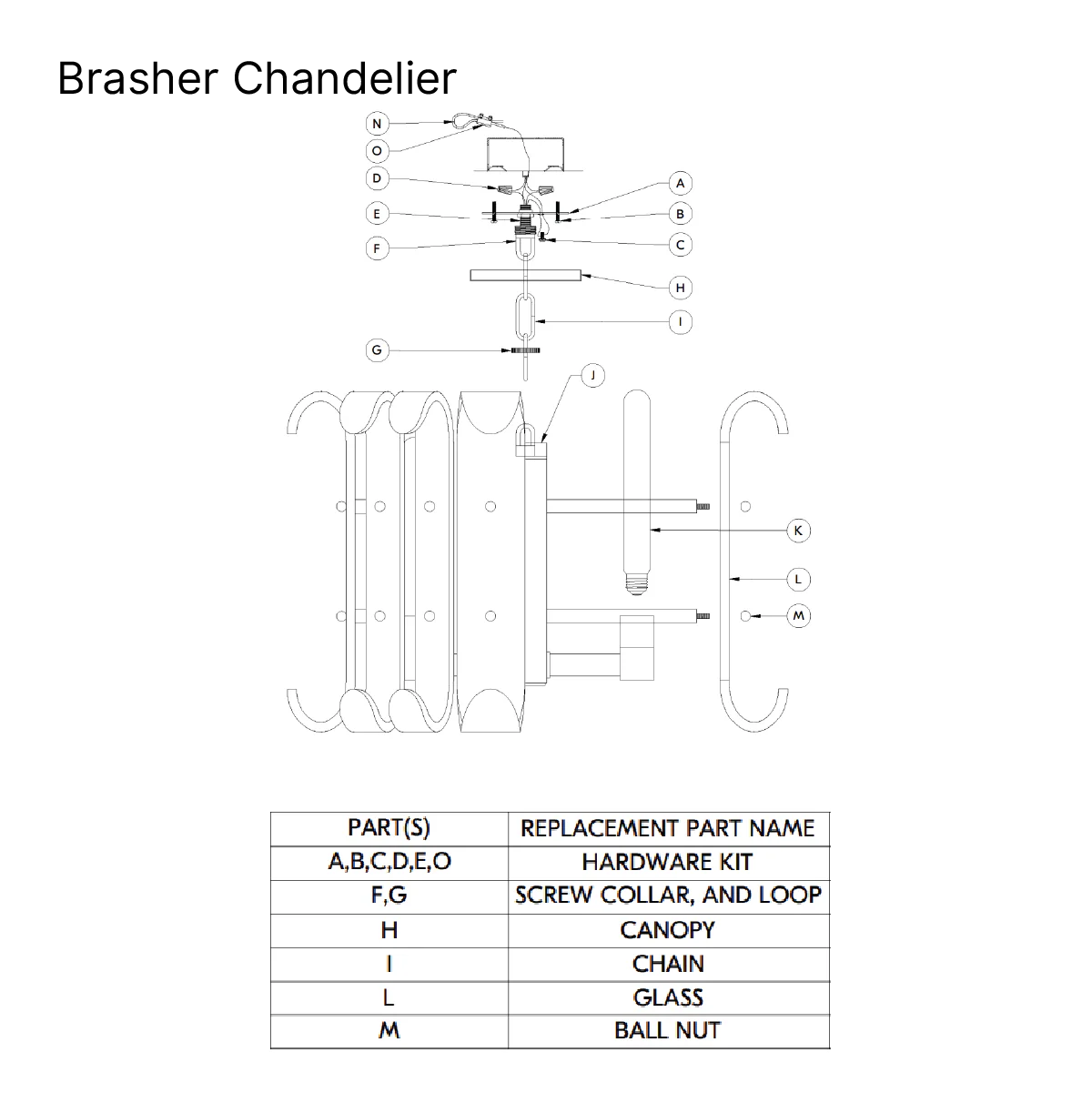 Brasher Chandelier - Image 3