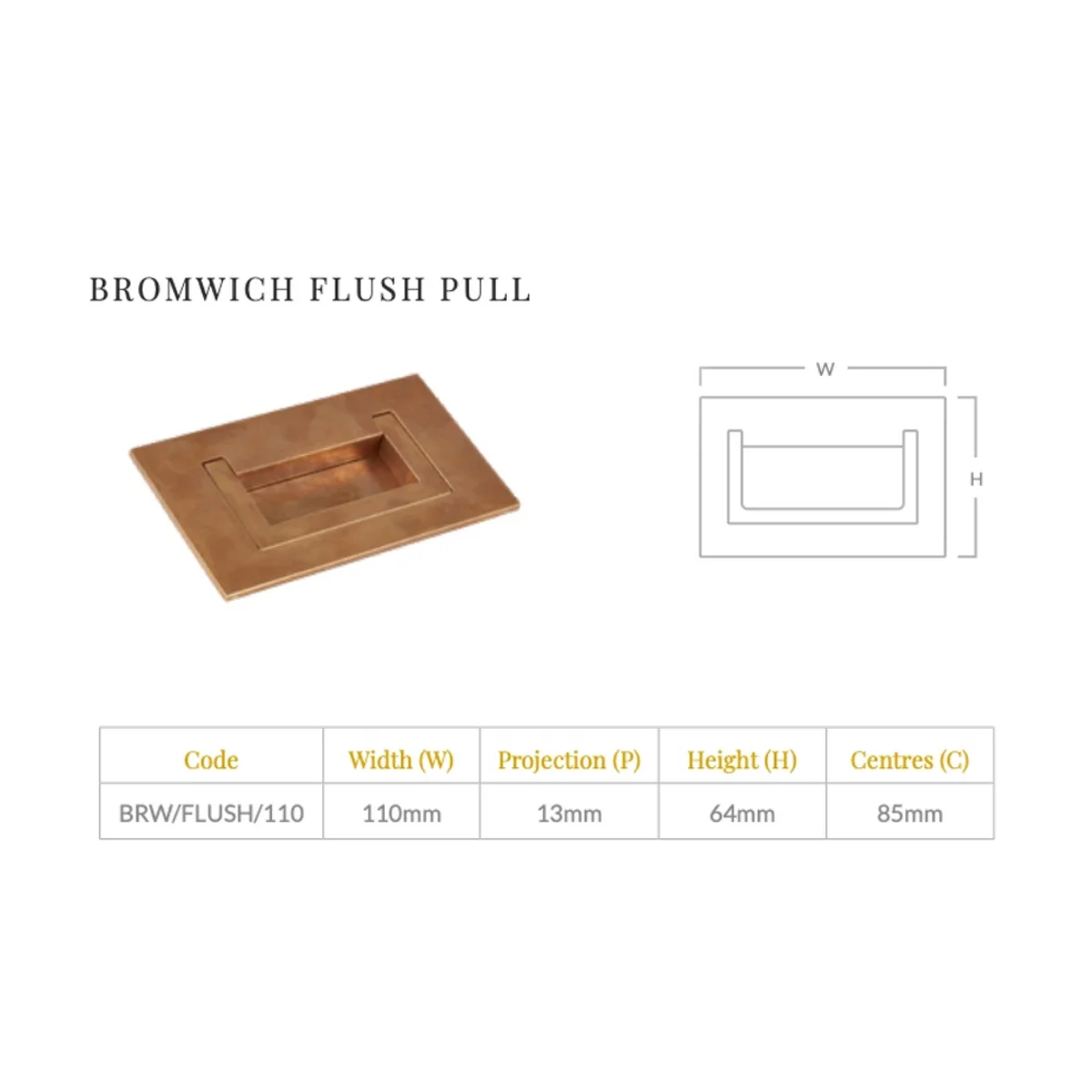 Bromwich Flush Pull - Image 3