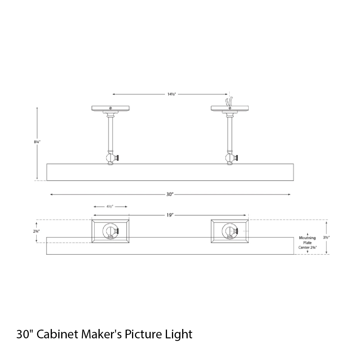 Cabinet Maker's Picture Light - 30" - Image 5