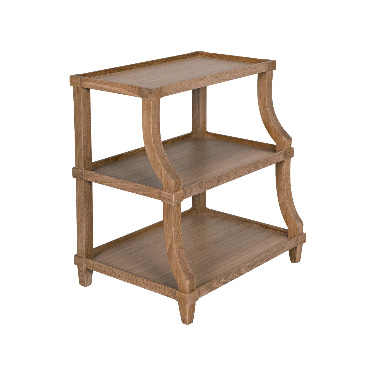 Carlsbad Side Table - Curved, Oak