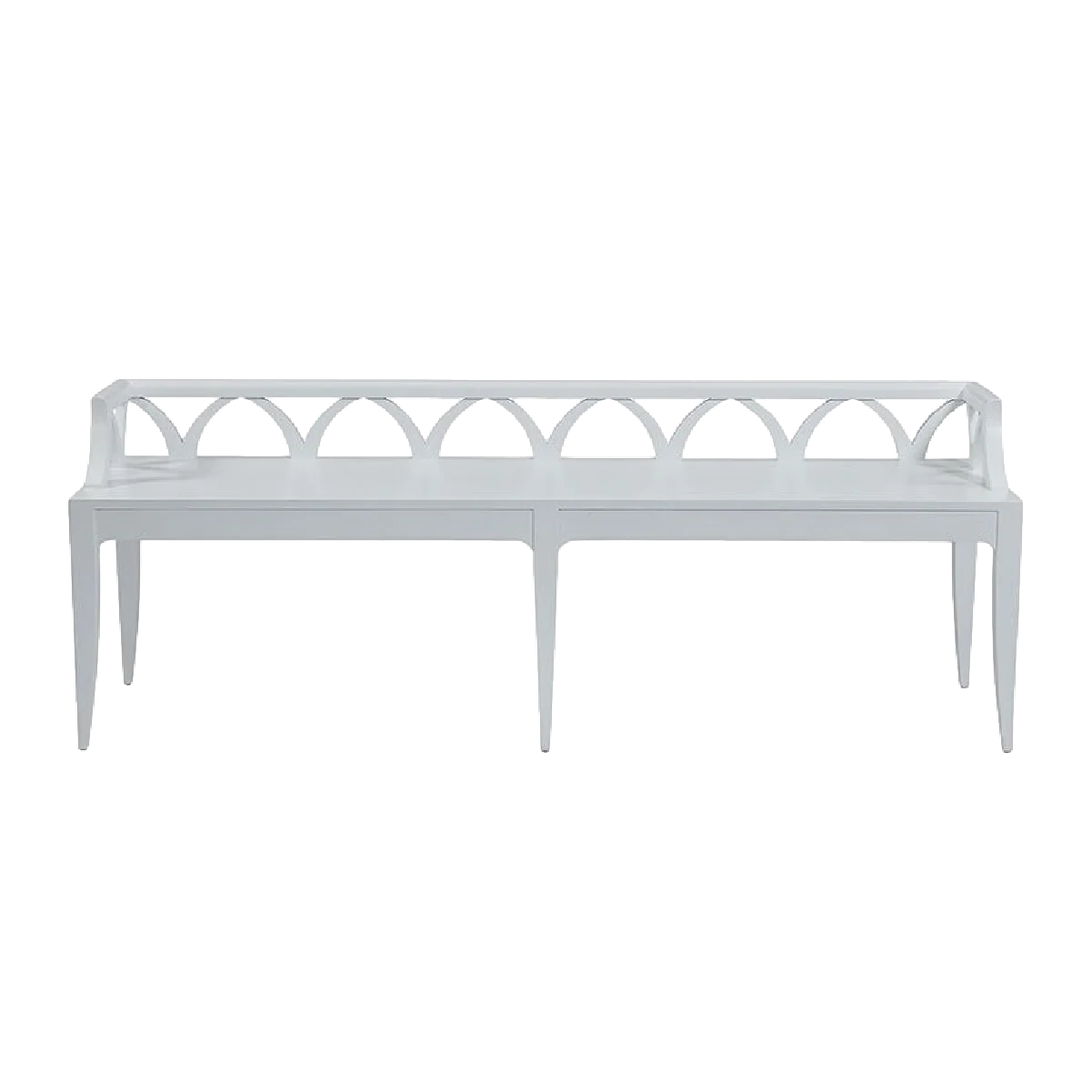 Cascade Oak Bench - White - Image 3