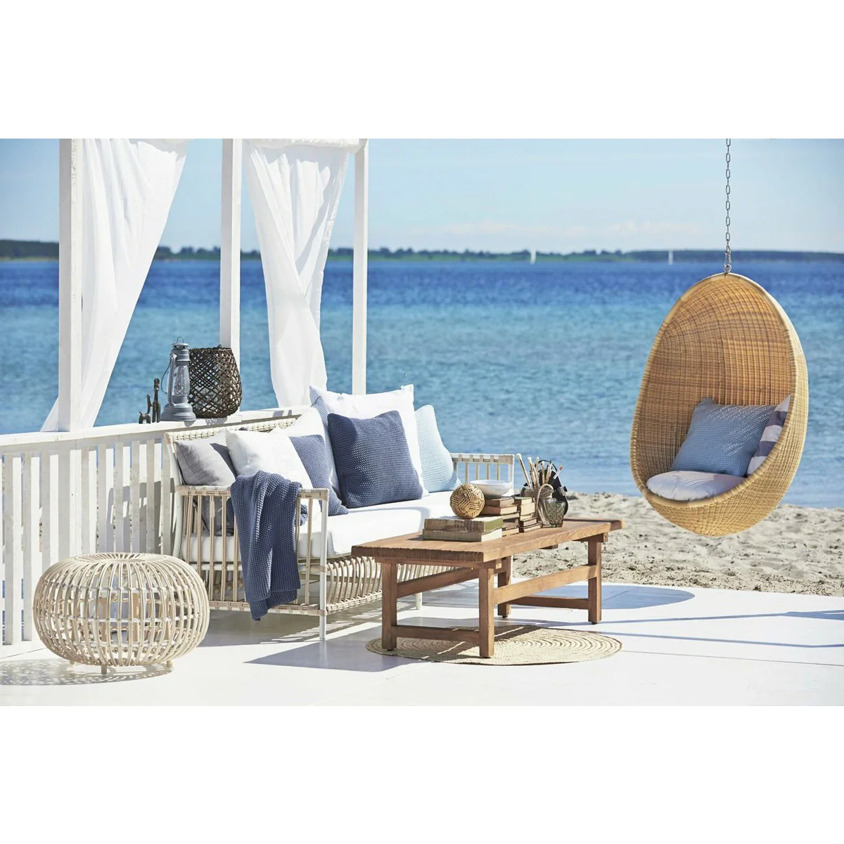 Cassandra Outdoor Sofa - Dove White - Image 3
