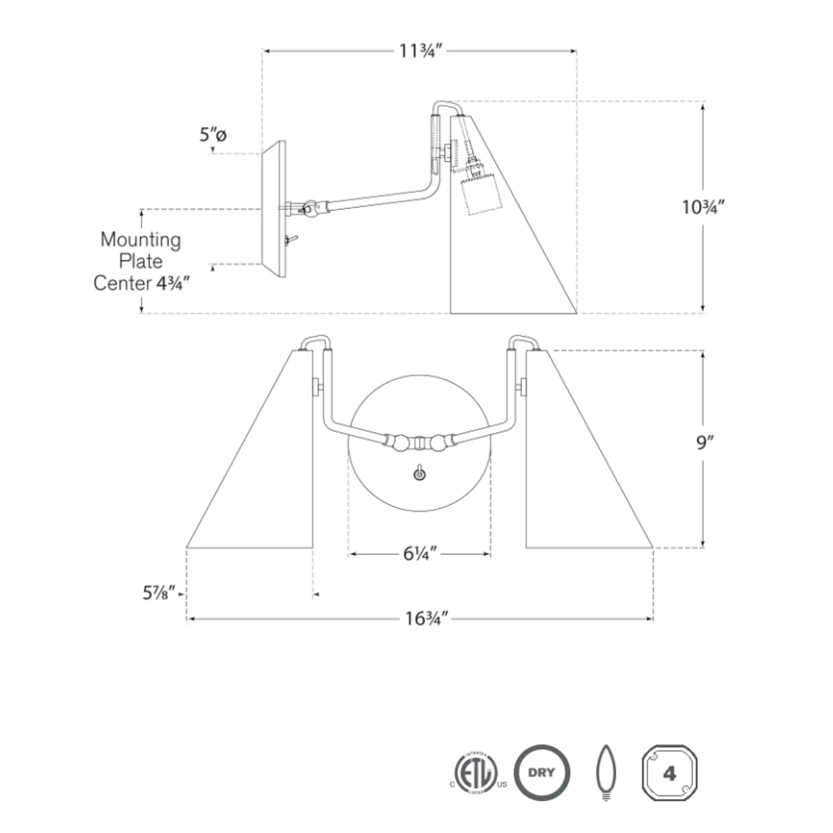 Clemente Double Sconce - Image 5