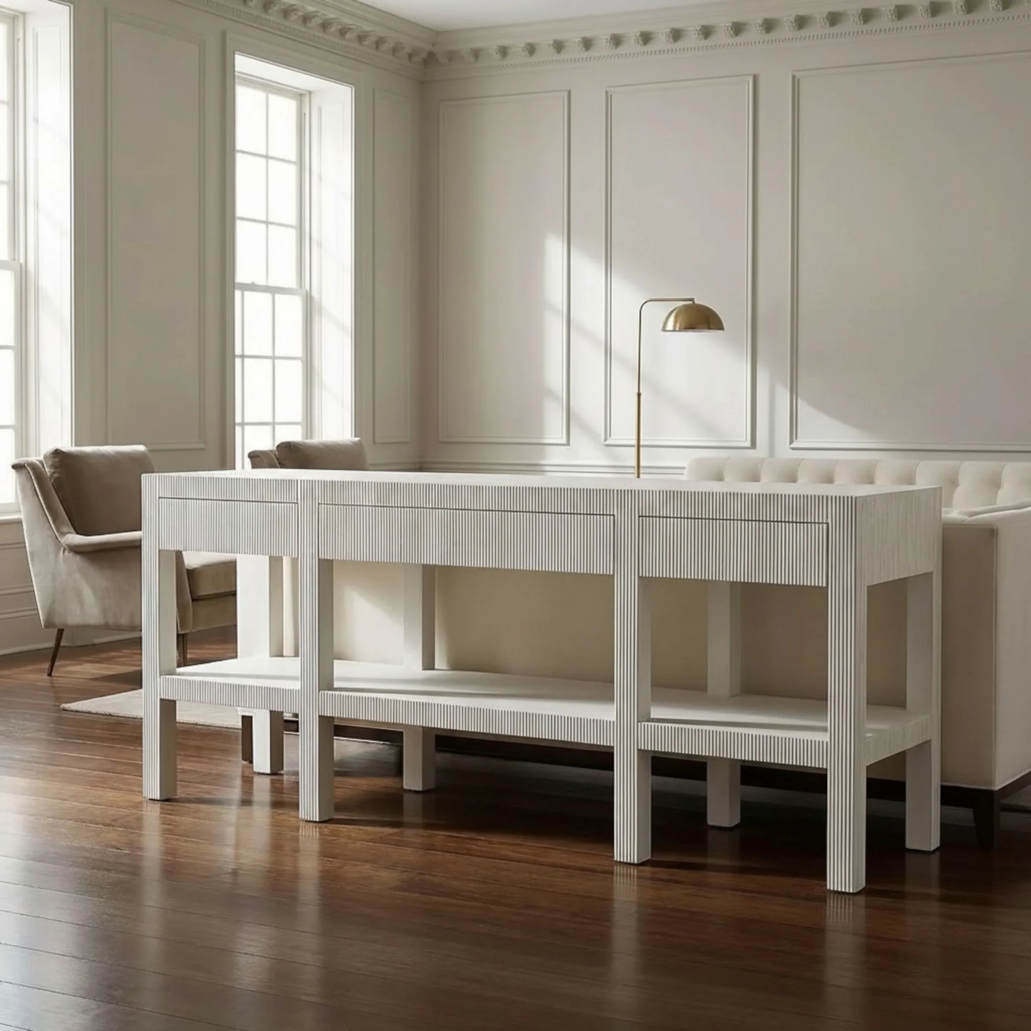 Conrad Console - White Wash - Image 6