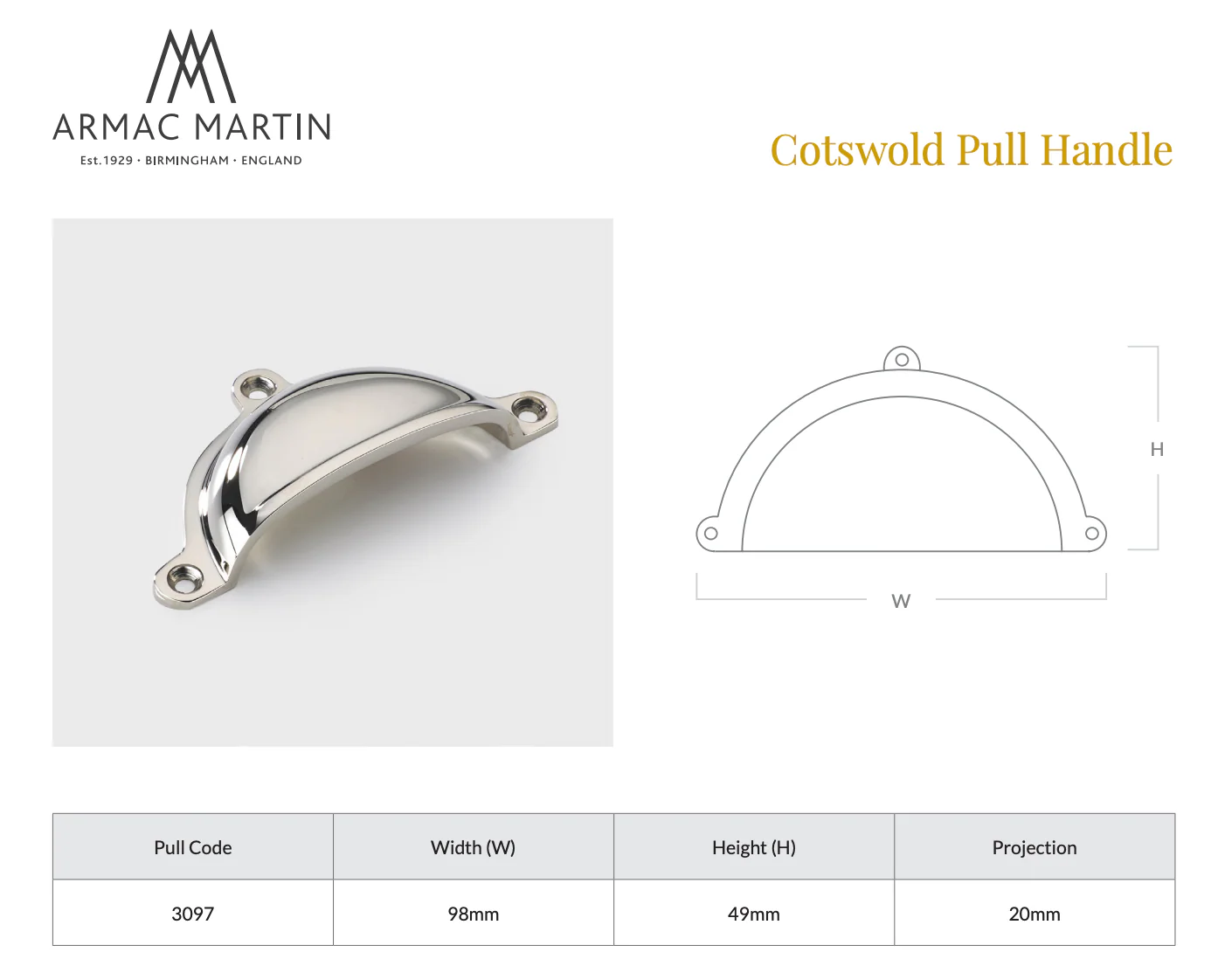 Cotswold Pull Handle - Image 7