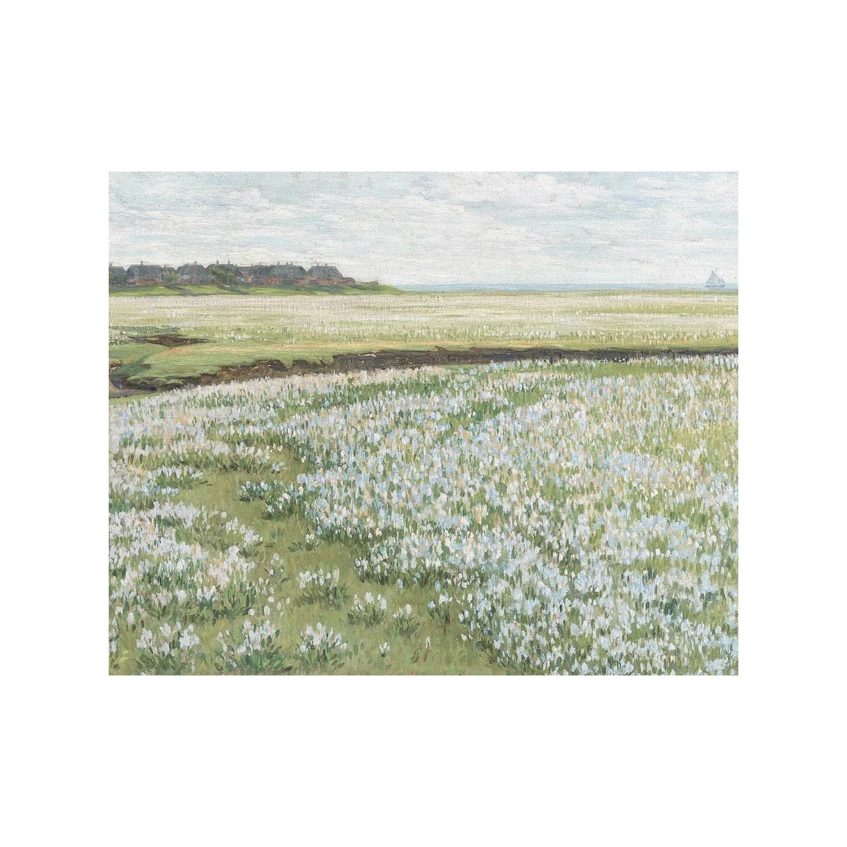 Crocus Field - Unframed Art Print - Image 2