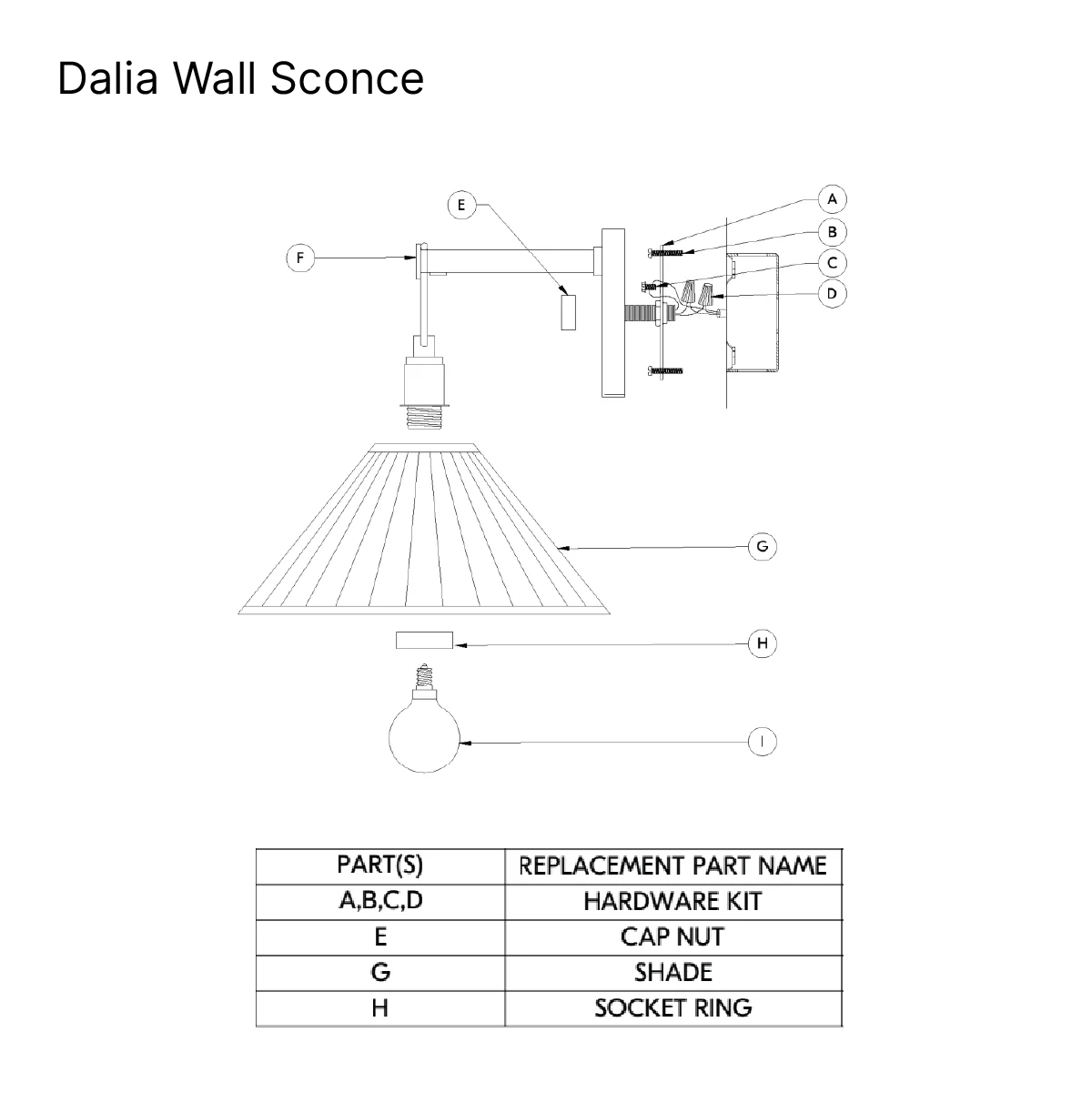 Dalia Wall Sconce - Image 2