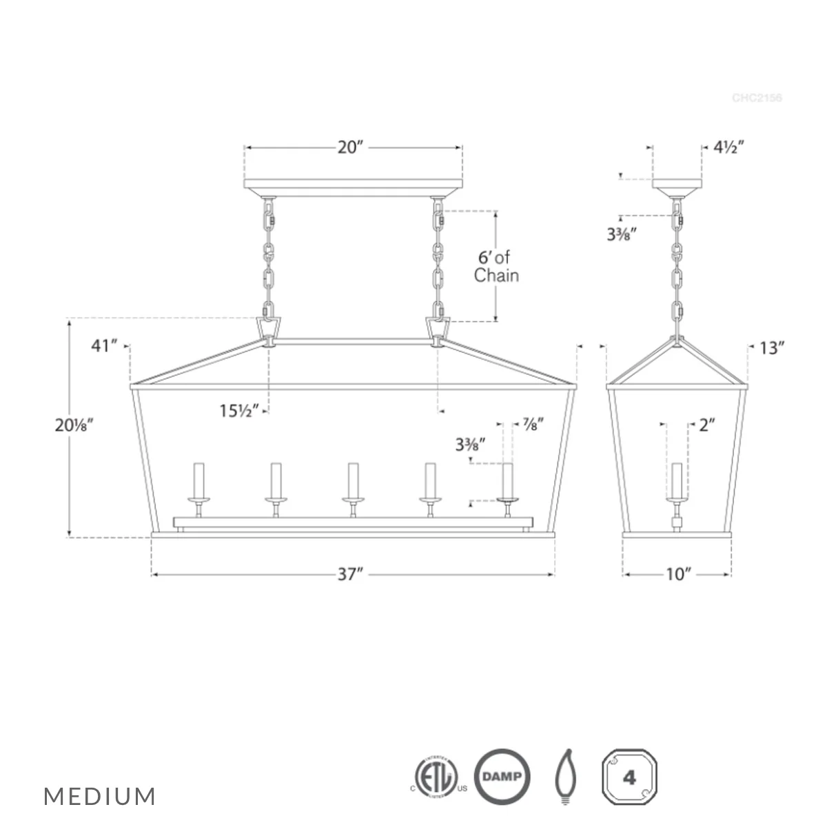 Darlana Linear Lantern - Image 8