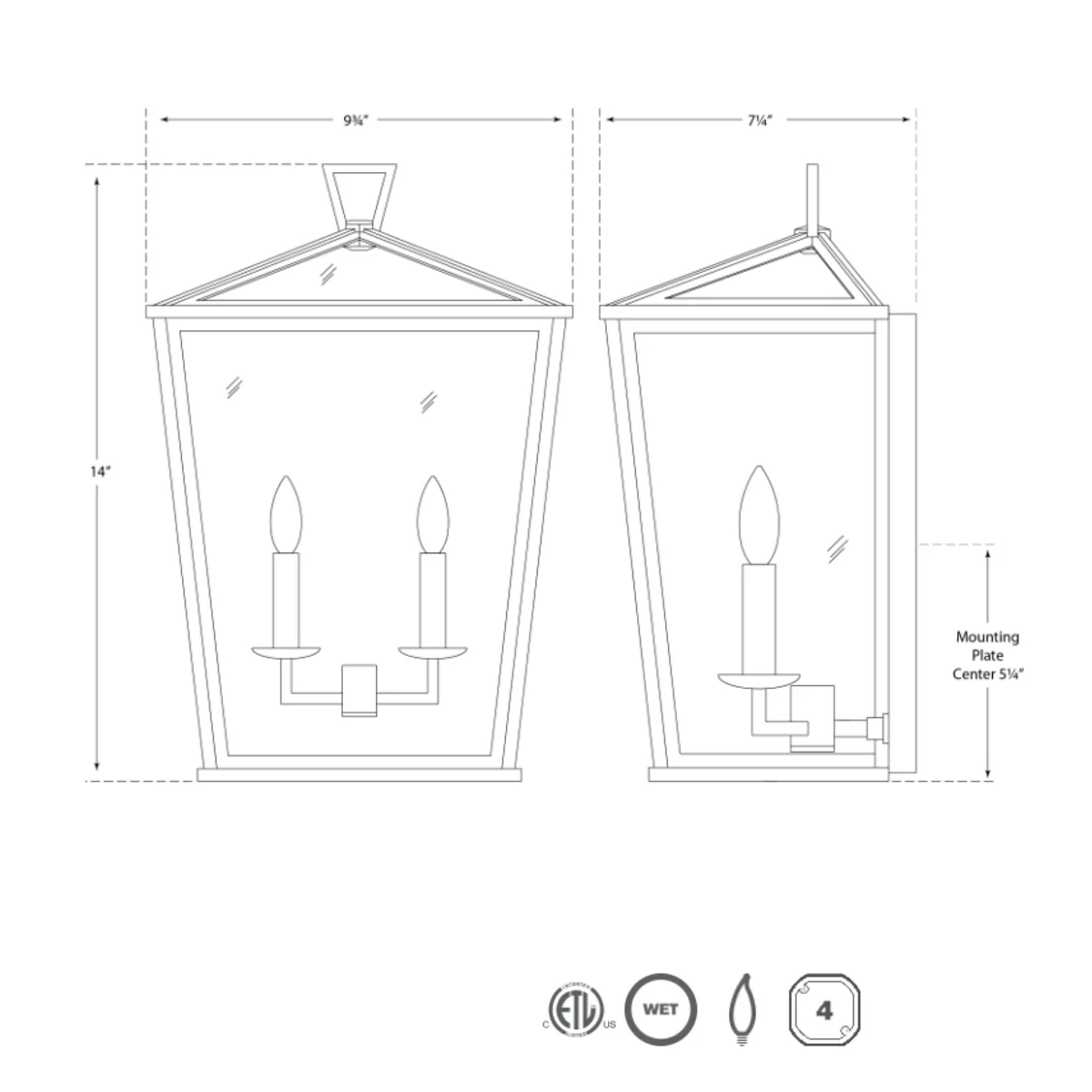 Darlana Small 3/4 Lantern - Image 3