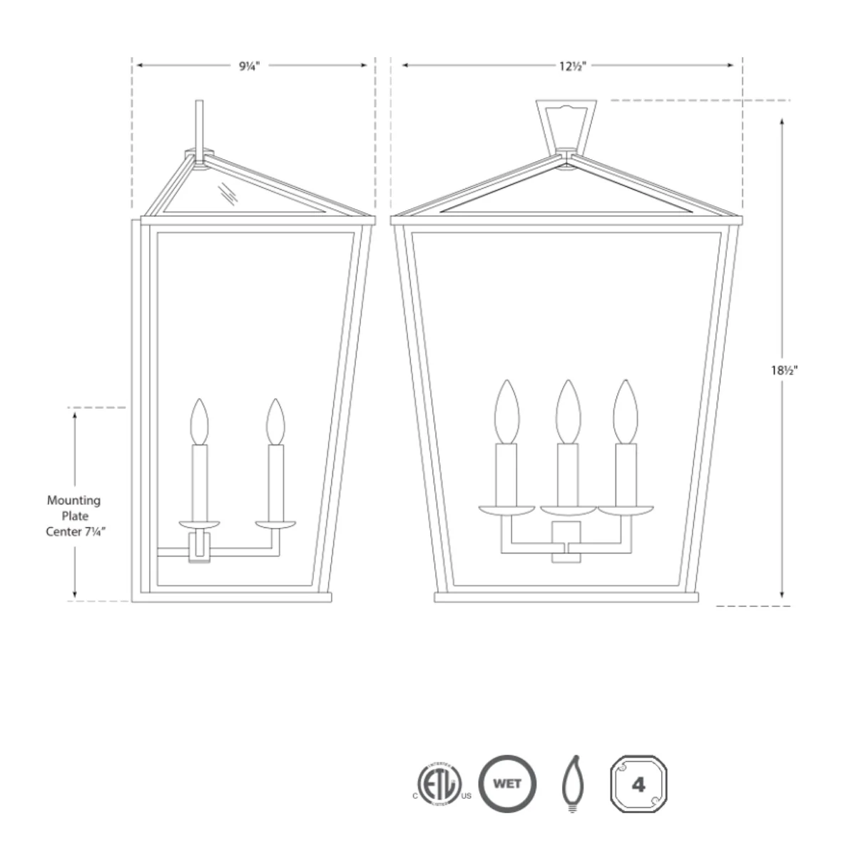 Darlana Small 3/4 Lantern - Image 5