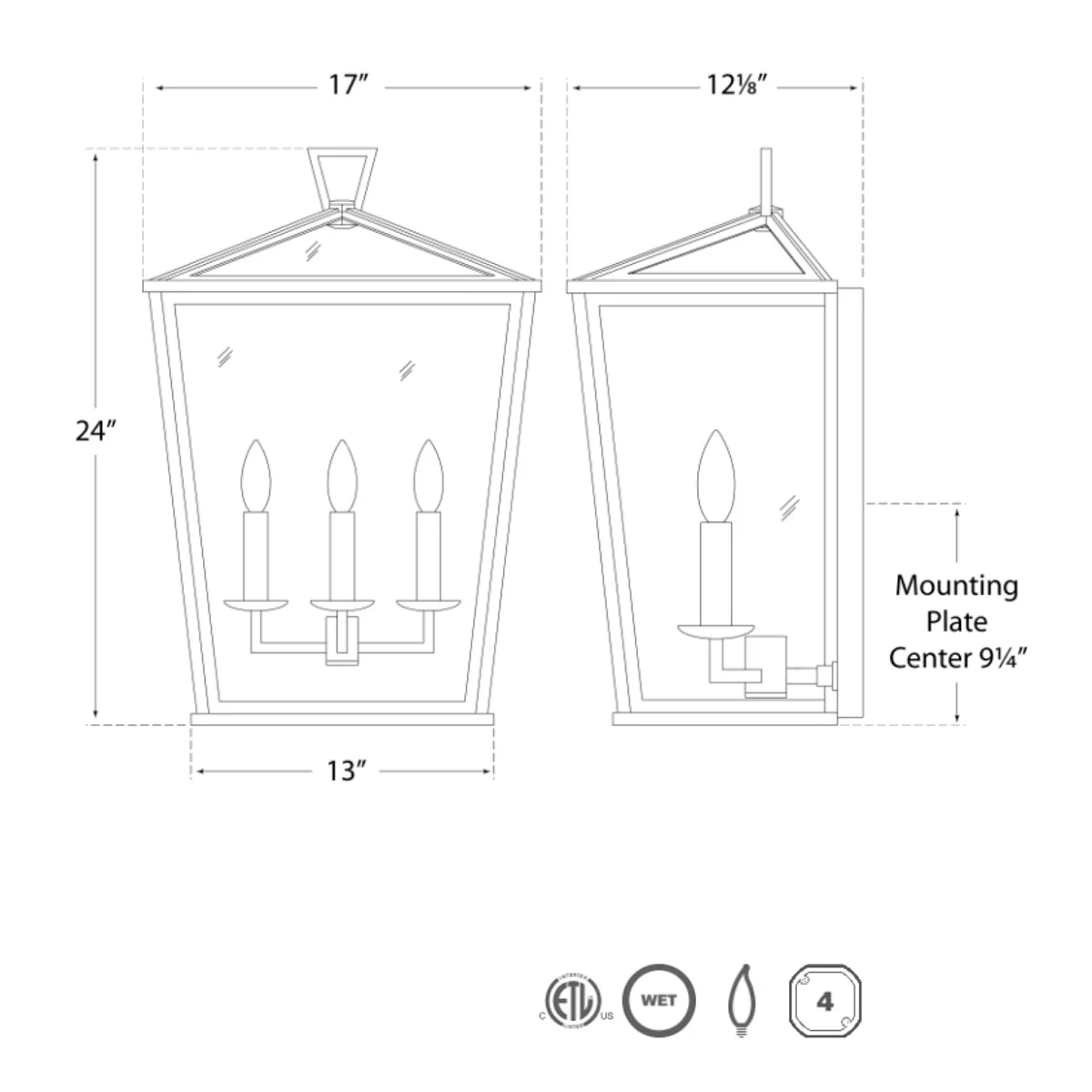 Darlana Small 3/4 Lantern - Image 7