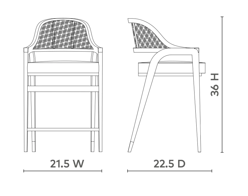 Edward Counter Stool - Natural - Image 5