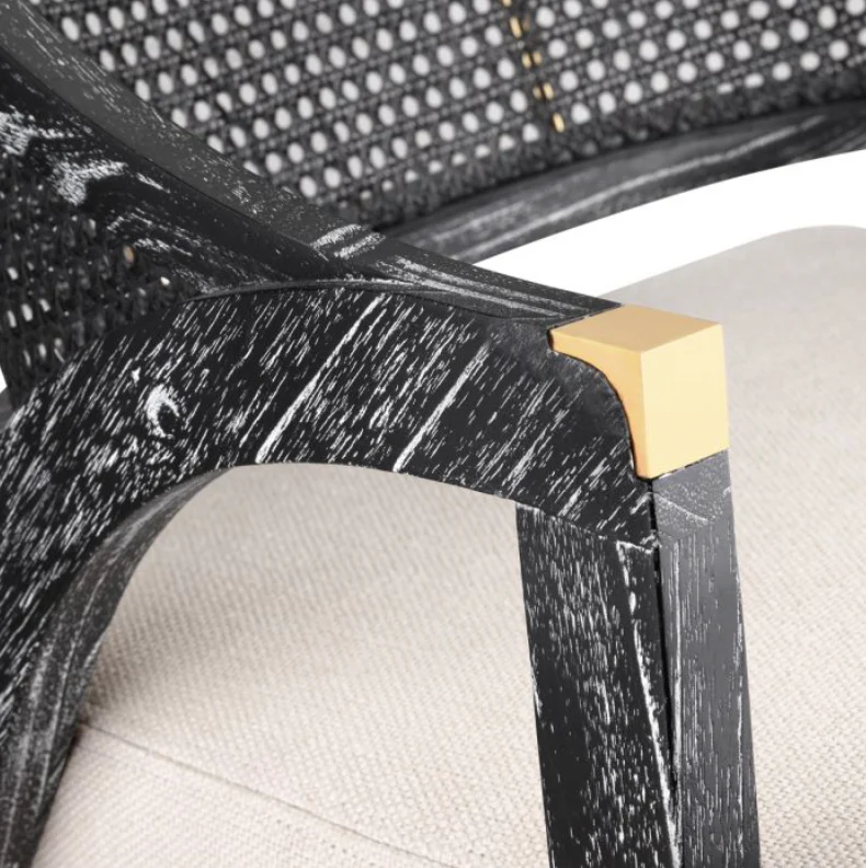 Edward Lounge Chair - Black - Image 4