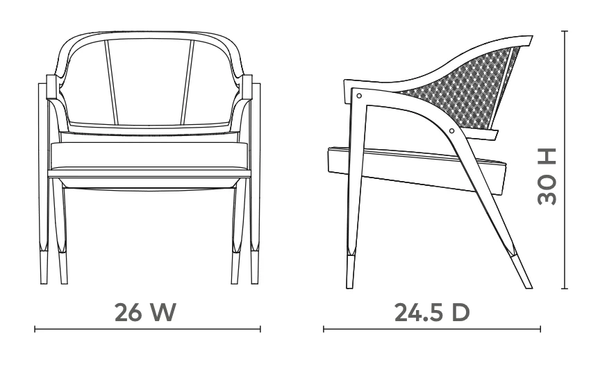 Edward Lounge Chair - Black - Image 6