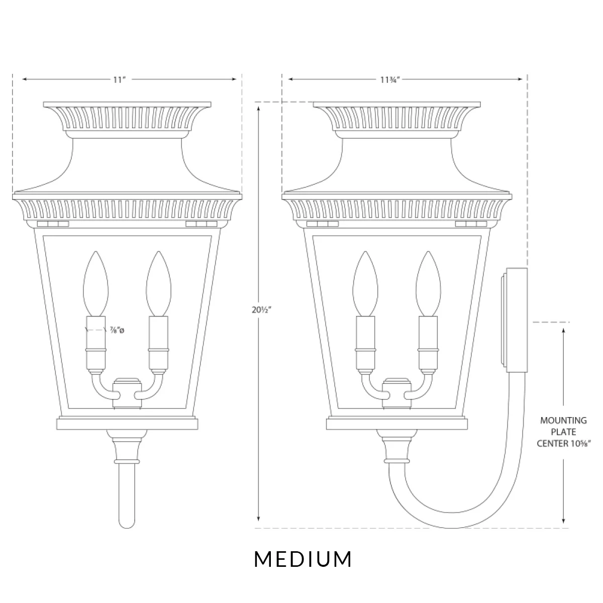 Elsinore Medium Bracket Lantern - Image 4