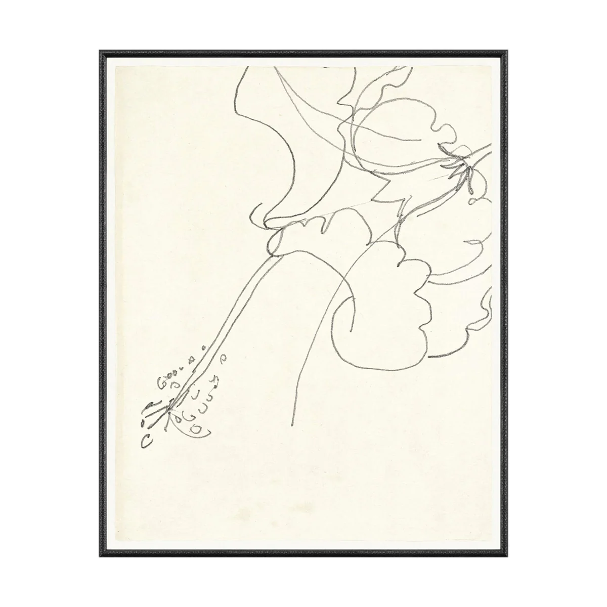 Floral Sketch No. 01 Framed Artwork
