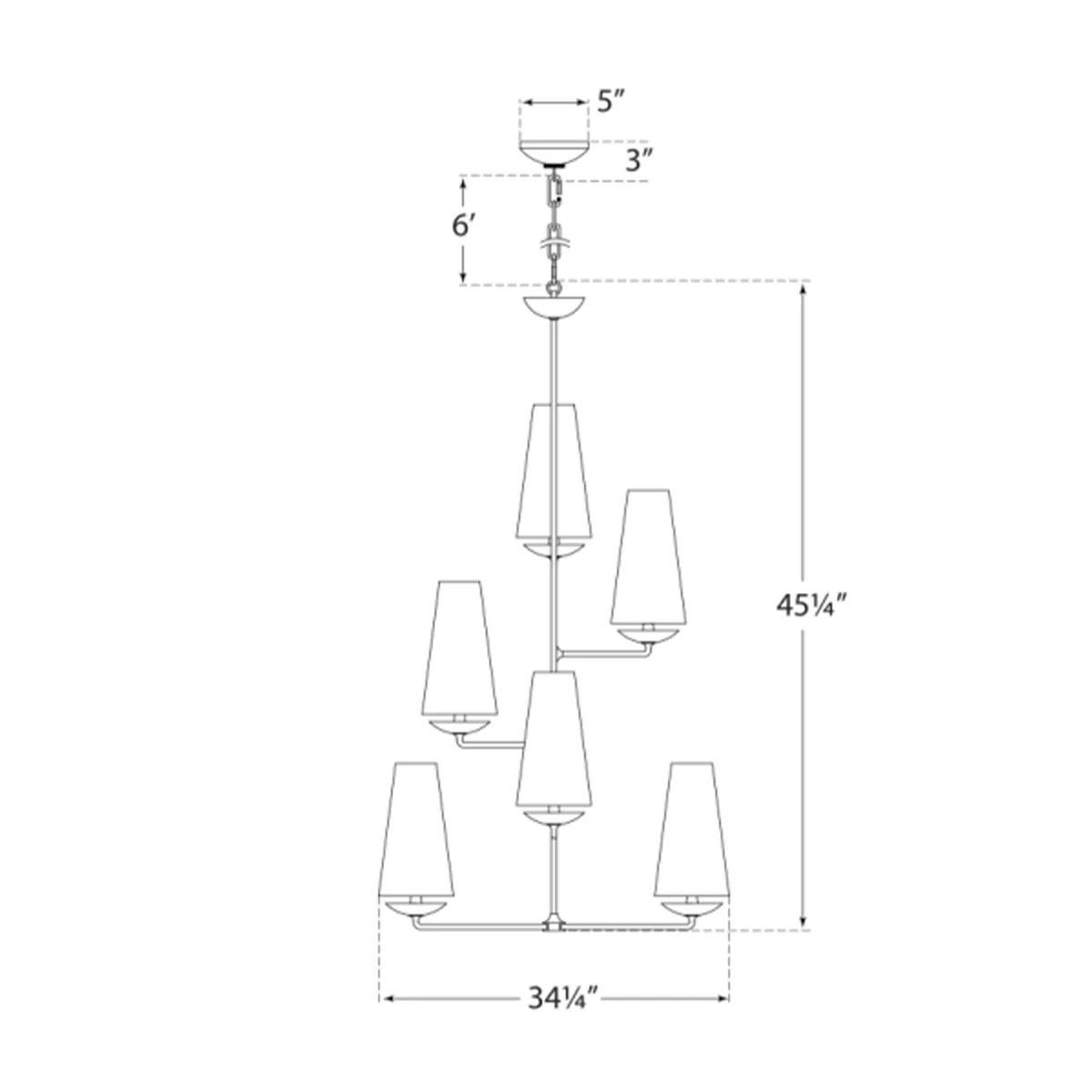 Fontaine Vertical Chandelier - Image 5