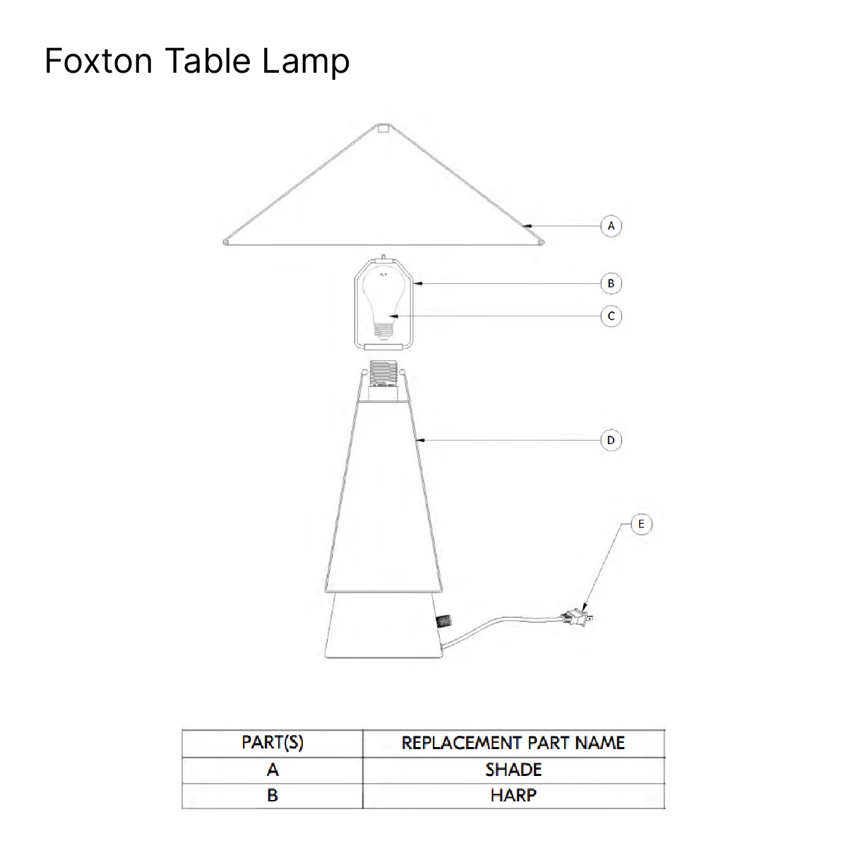 Foxton Table Lamp - Image 3