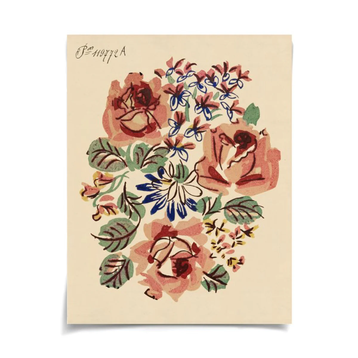 French Rose Bouquet II Art - Image 3