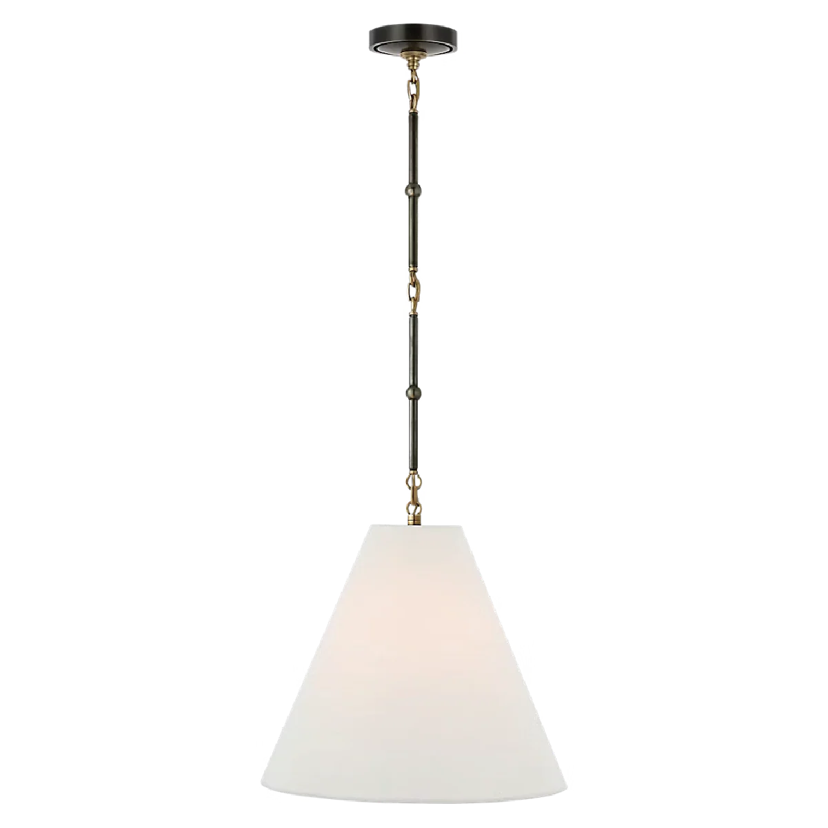 Goodman Hanging Lamp - Linen Shade - Image 11
