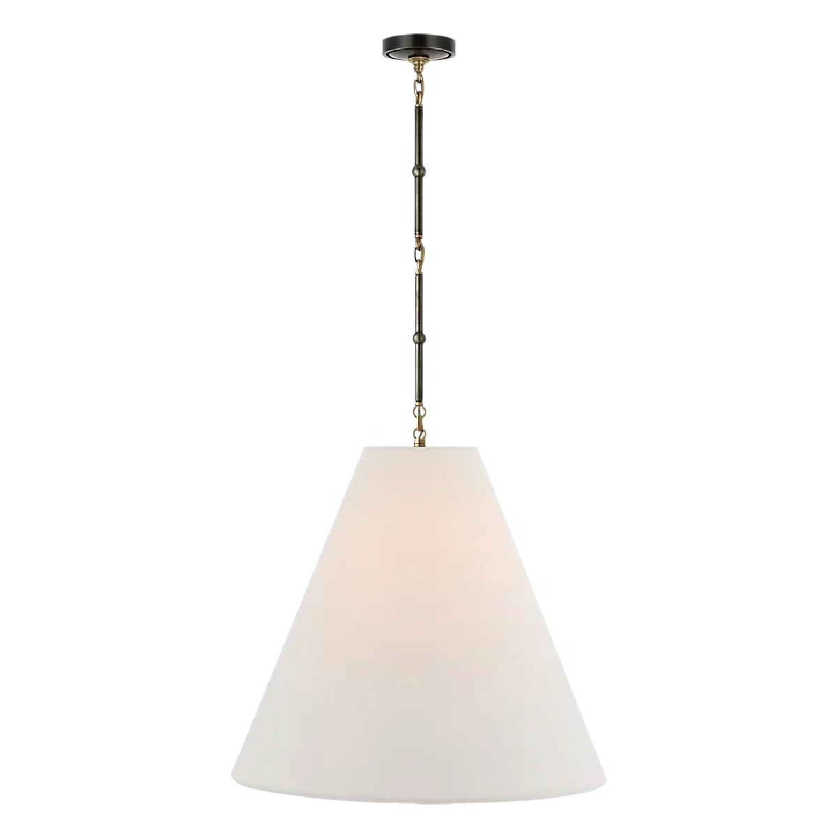 Goodman Hanging Lamp - Linen Shade - Image 2