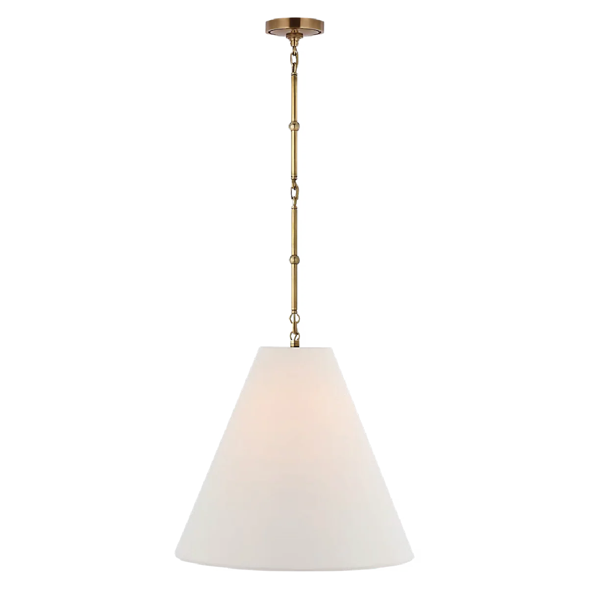 Goodman Hanging Lamp - Linen Shade - Image 5