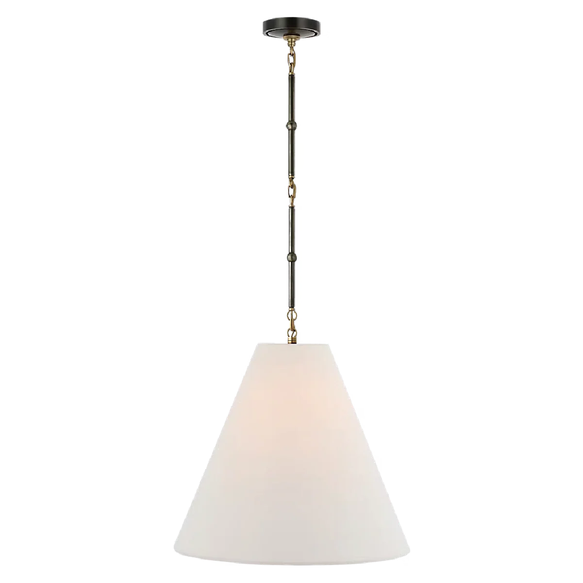 Goodman Hanging Lamp - Linen Shade - Image 6