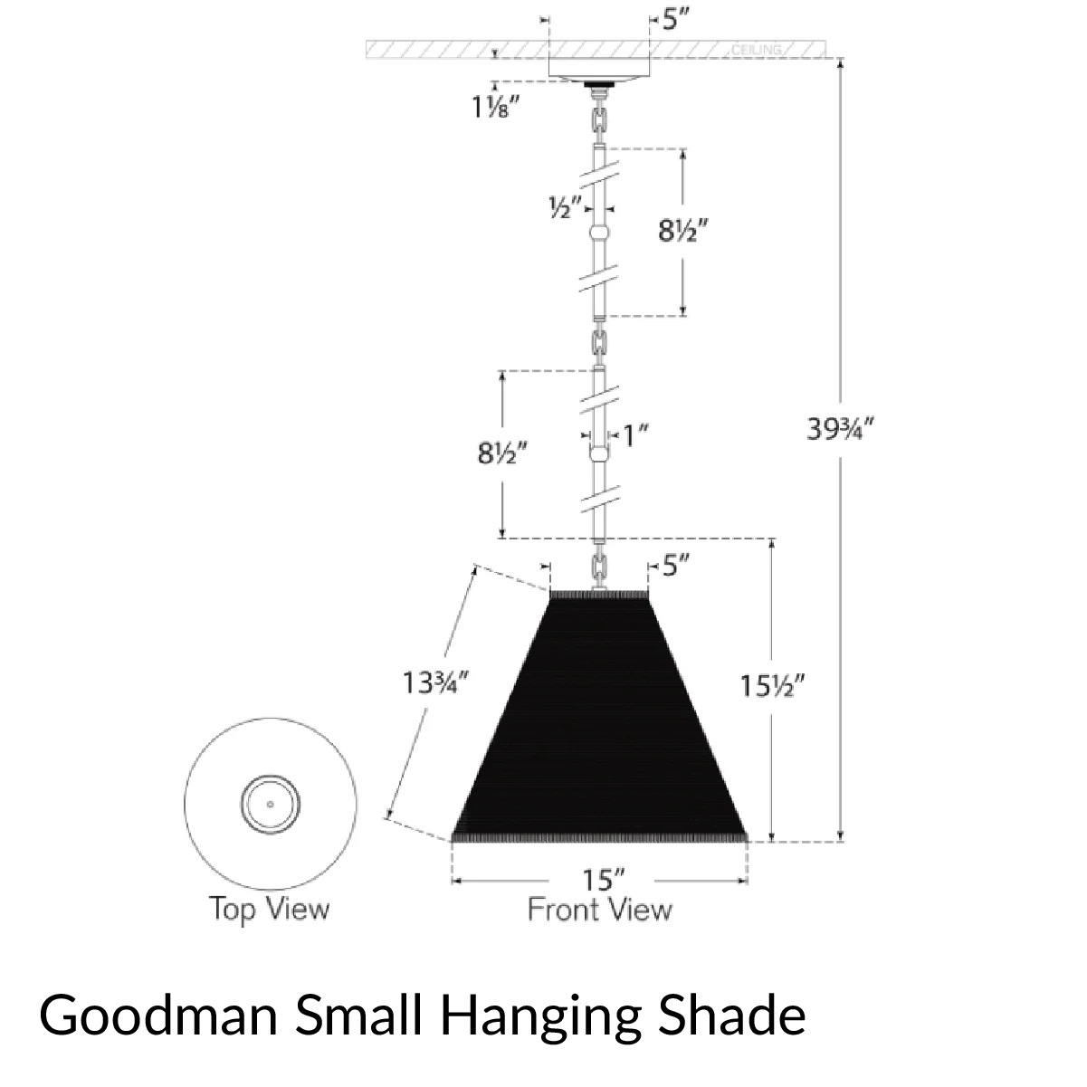 Goodman Hanging Lamp - Toast Shade - Image 19
