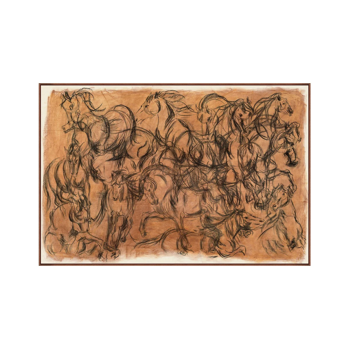 Hematite Etchings II Framed Artwork