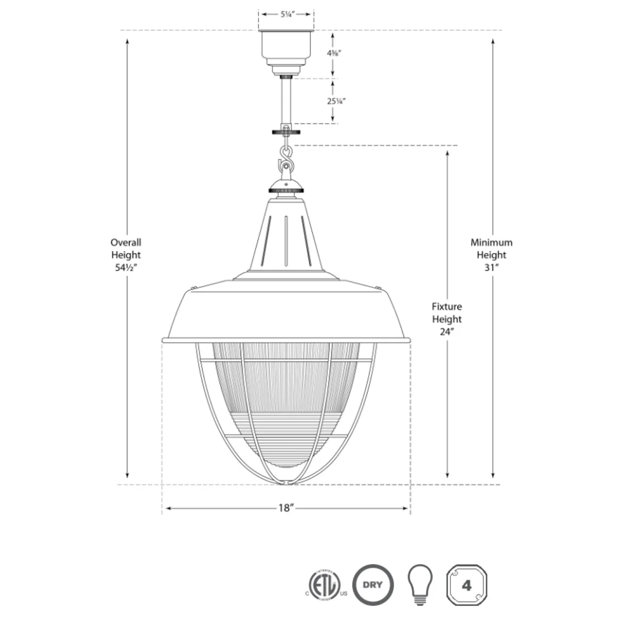 Henry Industrial Hanging Light - Image 6