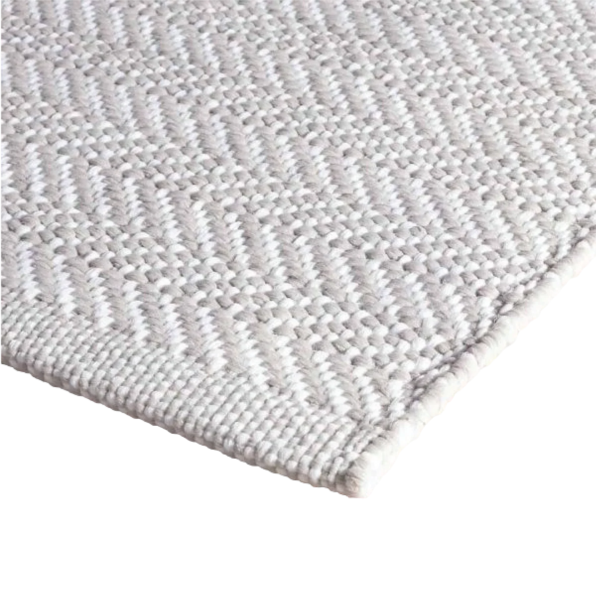 Herringbone Indoor & Outdoor Rug - Pearl Grey - Image 4