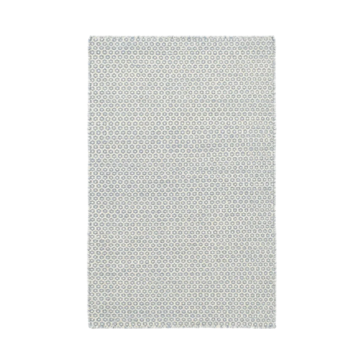 Honeycomb Handwoven Wool Rug - French Blue