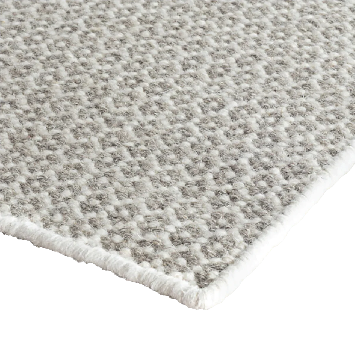 Honeycomb Handwoven Wool Rug - Grey - Image 2